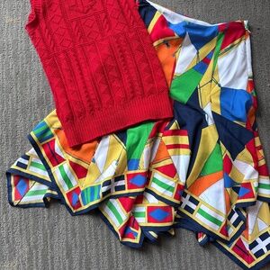 Ralph Lauren Nautical Handkerchief Skirt size 0 NOWT Sail Theme